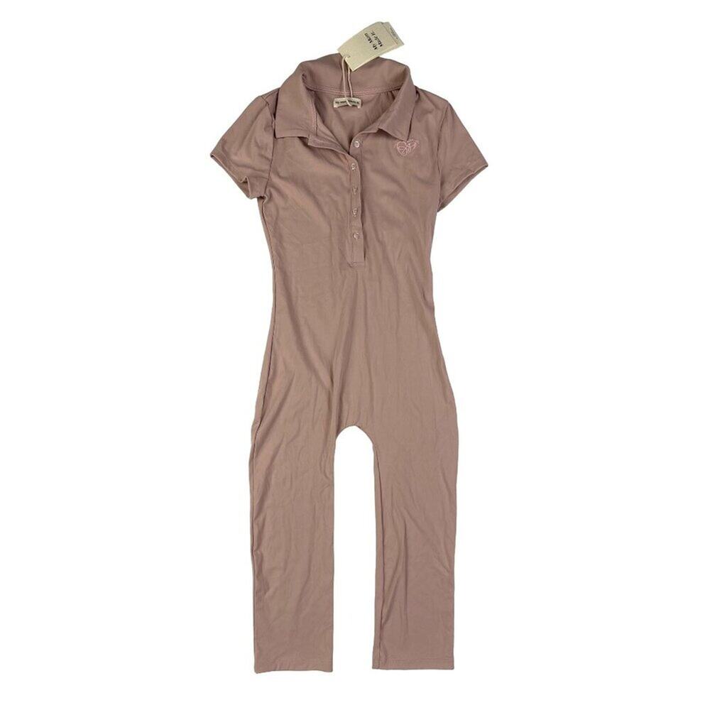 My Mum Made It - Polo Unitard in Blush Pink